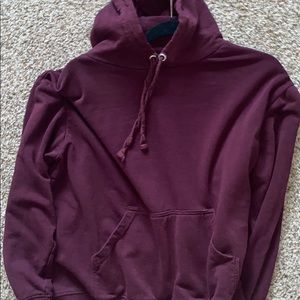 maroon hoodie
